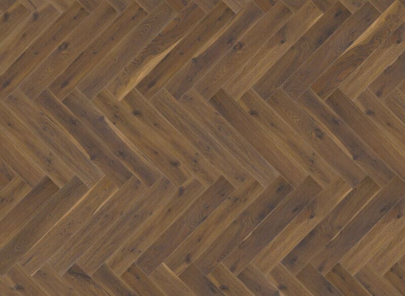 Coffee Oak Herringbone