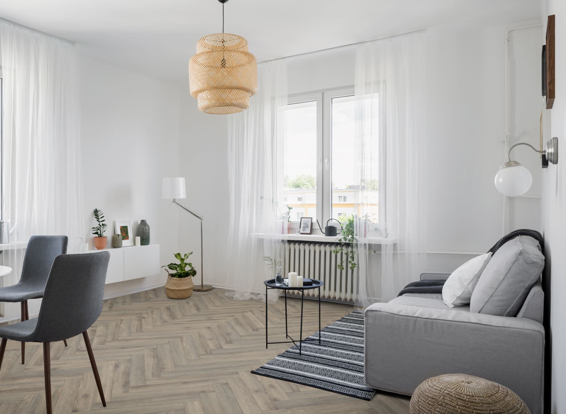 Volcanic Oak Herringbone