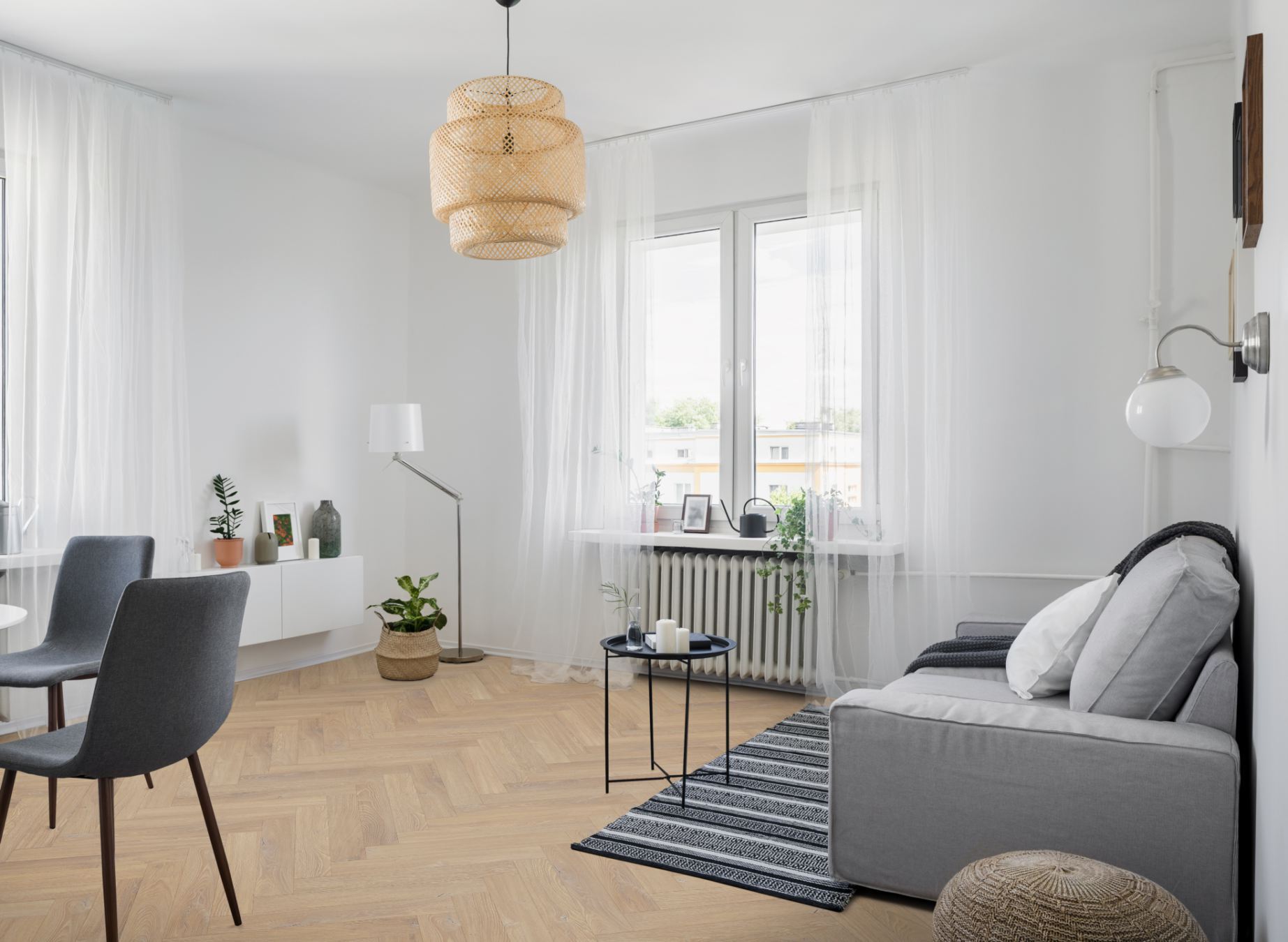 Desert Oak Herringbone