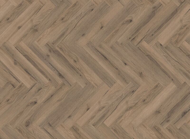 Mocha Oak Herringbone