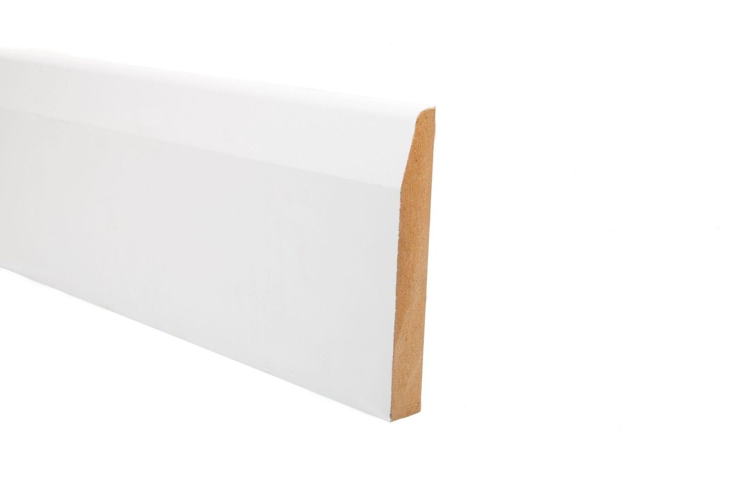 Chamfered 120 Skirting, Colour: White