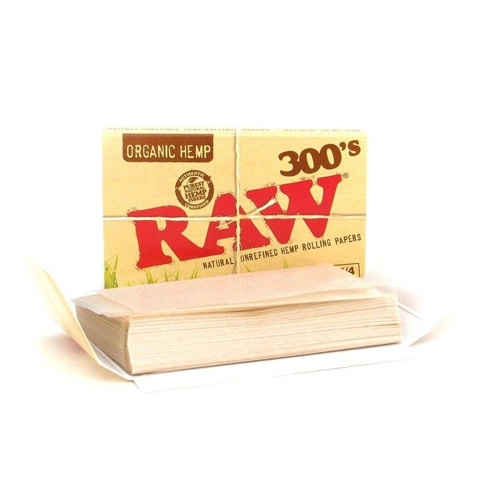 RAW 300's Organic Hemp Rolling Papers