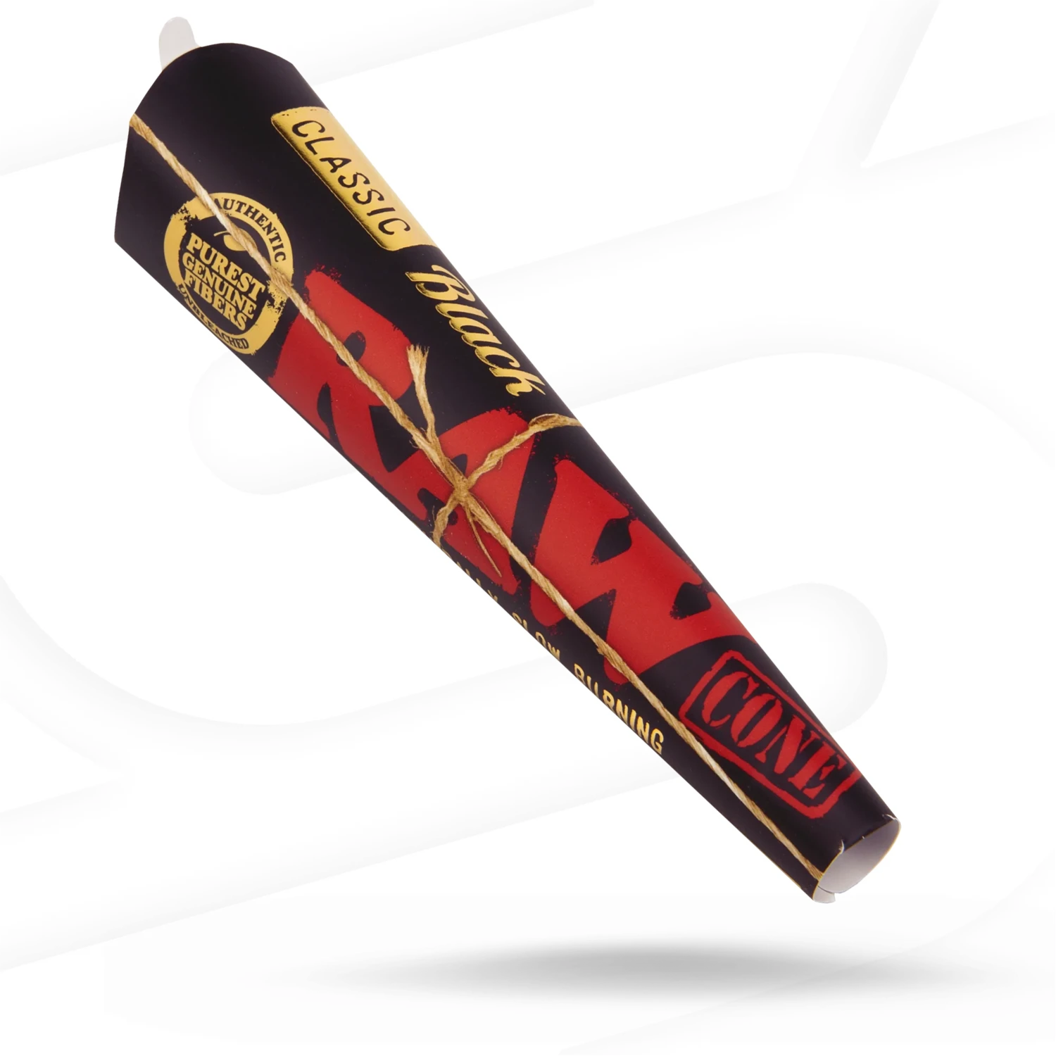 RAW Cone Black 1 1/4 Size 6pk