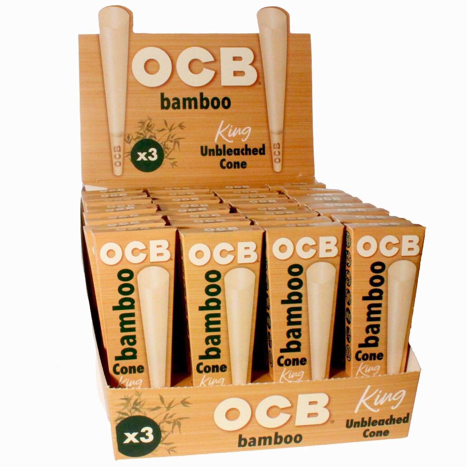 OCB Bamboo King Size Cones