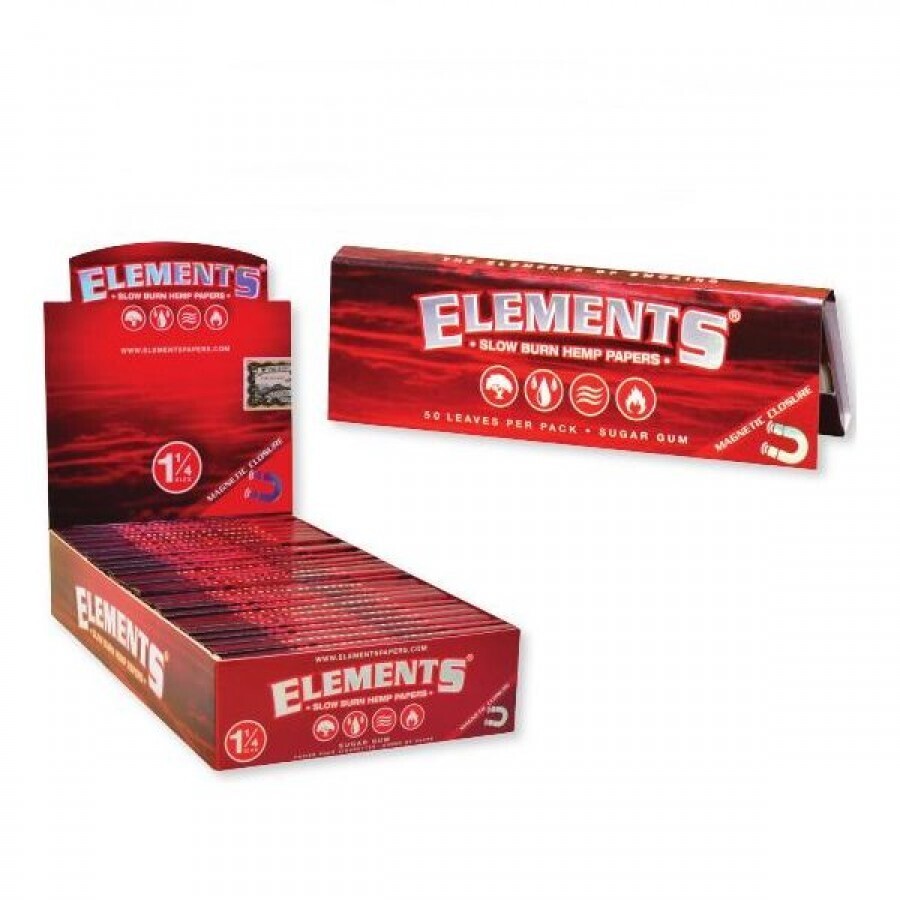 Elements 1 1/4  Red Papers