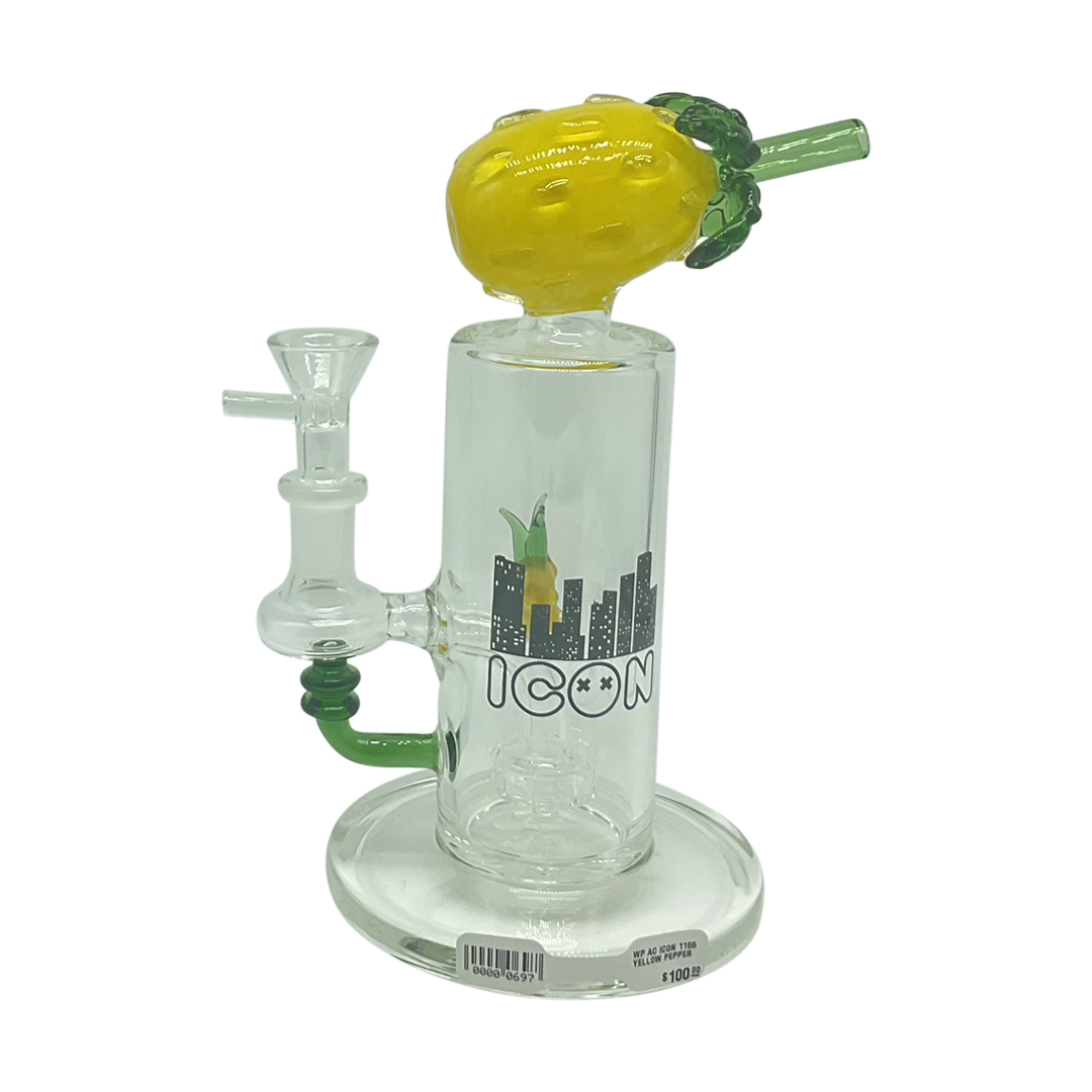 Pink Pepper/Pineapple Icon Water Pipe
