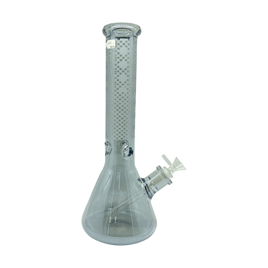 Engraved Clear Beaker Bong