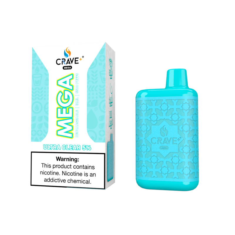 Crave Mega 5500 Puff Ultra Clear