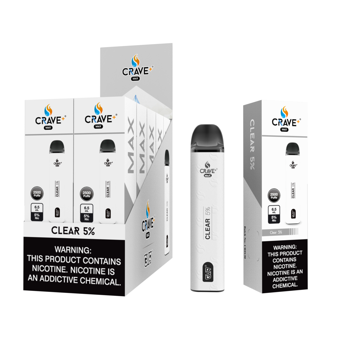 Crave Max 2500 Naked Clear