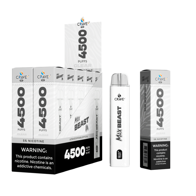 Crave Beast 4500 Puffs - Clear 5%