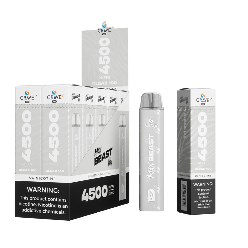 Crave Beast 4500 Puffs - Clear 100