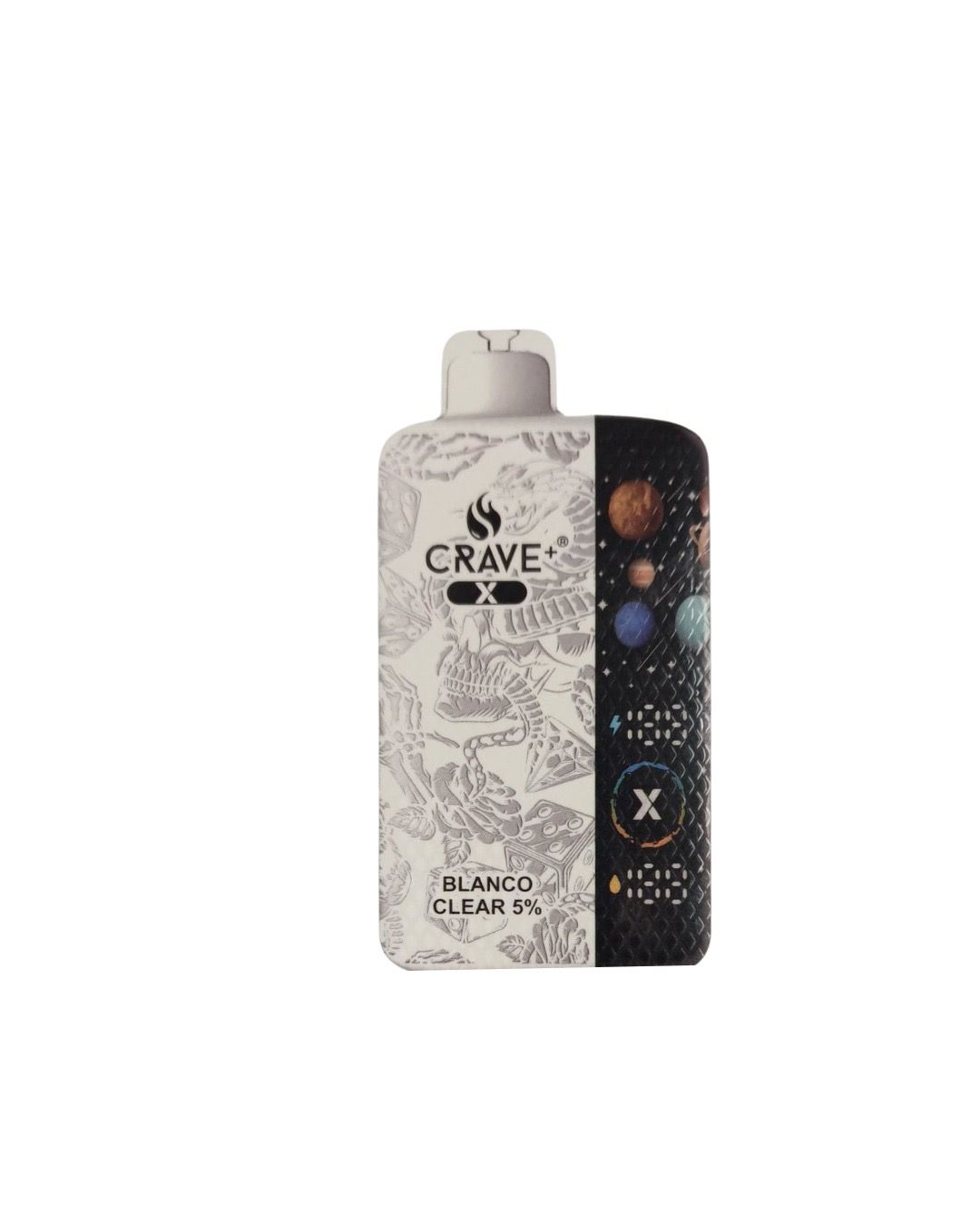 CRAVE X MILLYZ 40,000 PUFFS BLANCO CLEAR 5%