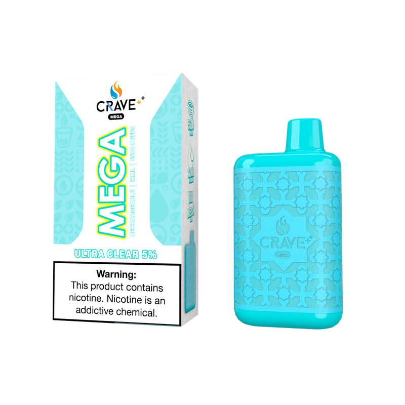 Crave Mega 5500 Puff Ultra Clear