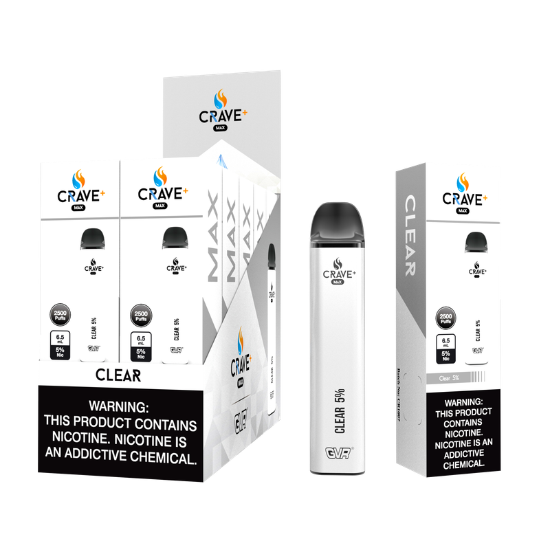 Crave Max 2500 Puff Clear