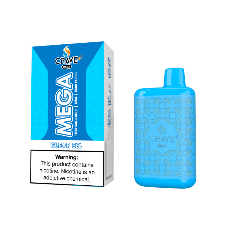 Crave Mega 5500 Puff Clear