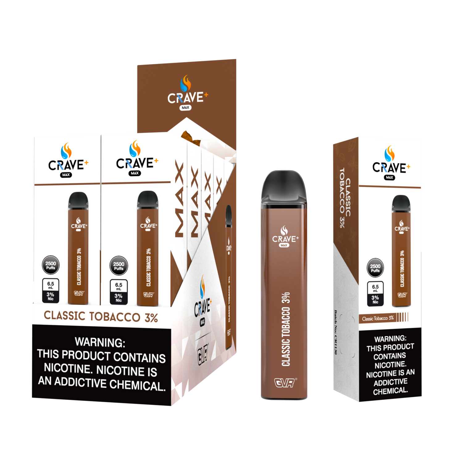 Crave 2500 Puff Classic Tobacco