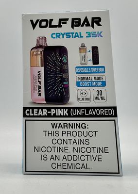 VOLF BAR CRYSTAL 35K - CLEAR PINK - 3% VOLF BAR CRYSTAL 35K - CLEAR PINK - 3%