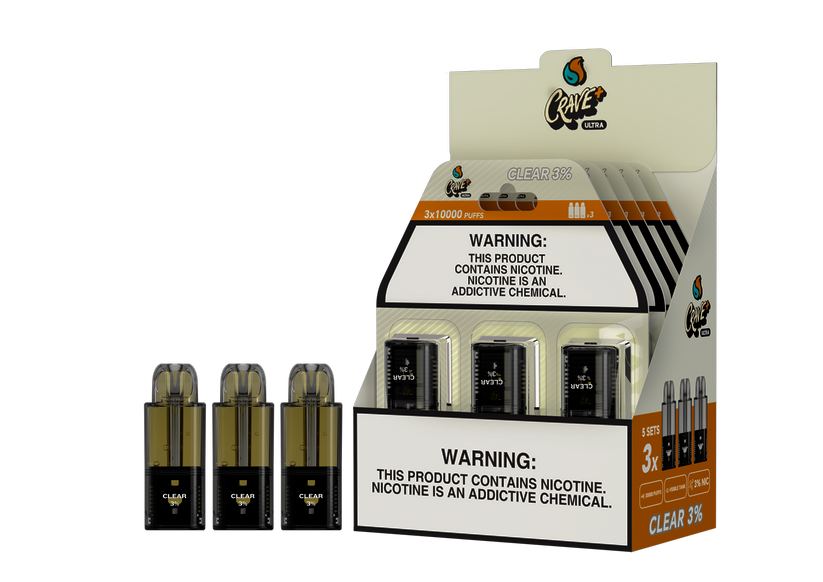 CRAVE ULTRA PODS 30K PUFFS - 3 PODS/PACK