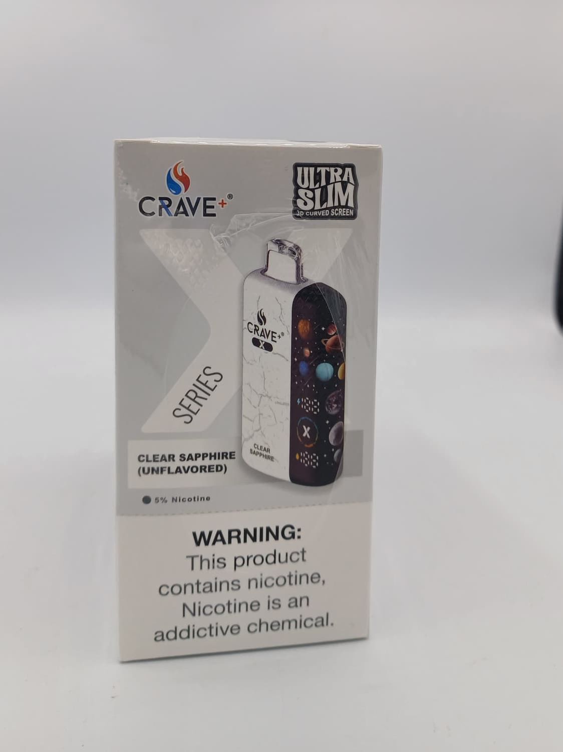 CRAVE X - CLEAR SAPPHIRE (UNFLAVORED) CRAVE X - CLEAR SAPPHIRE (UNFLAVORED)