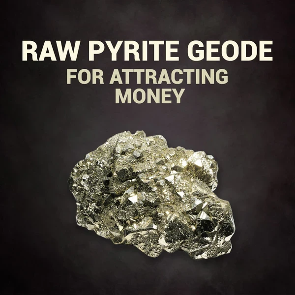 Raw Pyrite Geode For Attracting Money