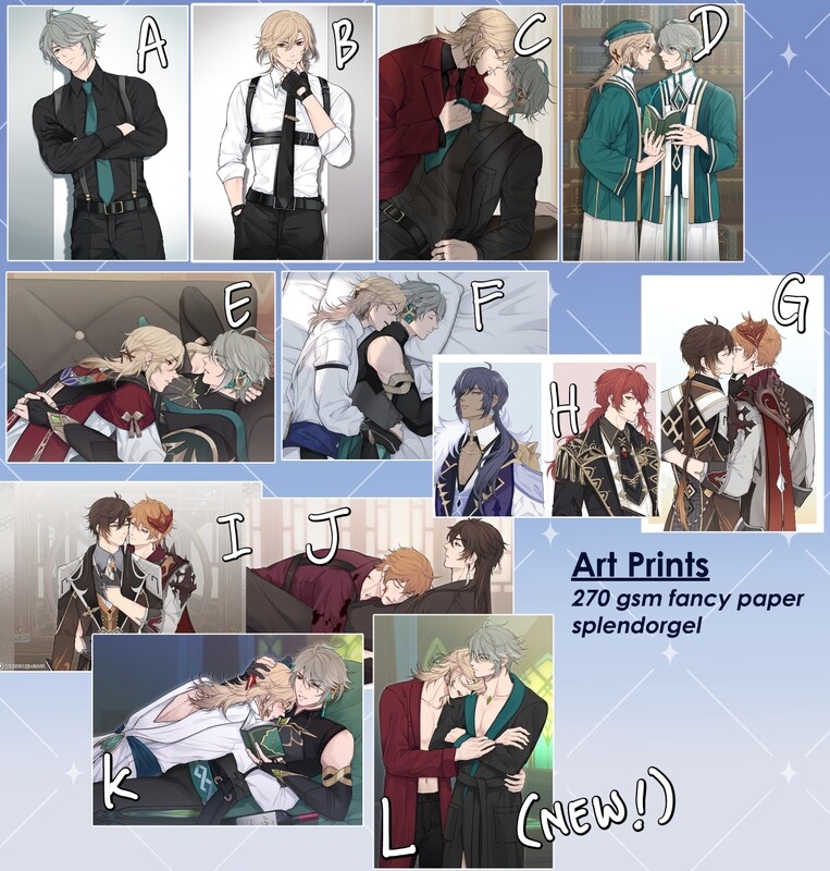 Genshin Art prints