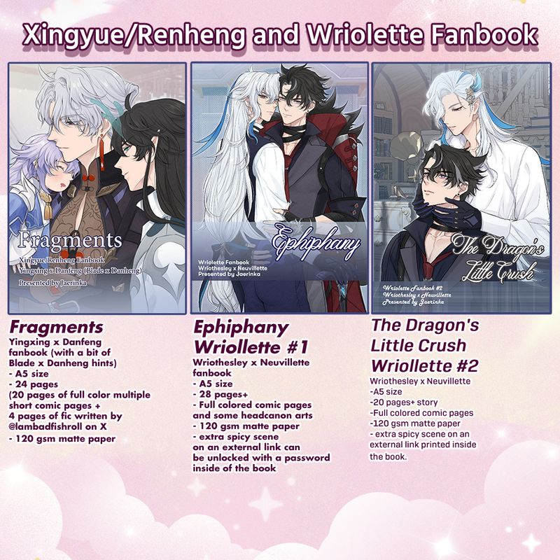 Renheng, Wriolette Fanbook #1 &amp; #2
