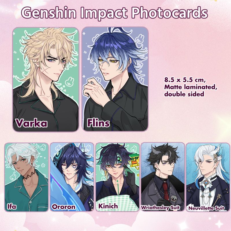 Genshin Impact Photocards