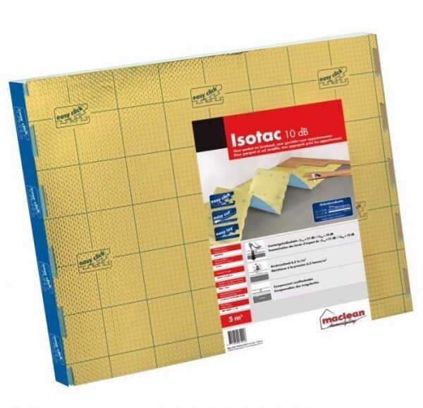 Isotac 10dB gold 5mm ( geschikt voor appartementen ) per m²
