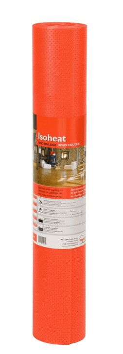 Iso heat rood 2mm Ondervloer (vloerverwarming en vloerkoeling)
