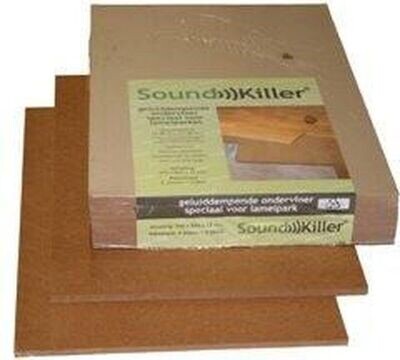 Sound killer 15mm +10dB (Egaliseert oneffenheden) per m²