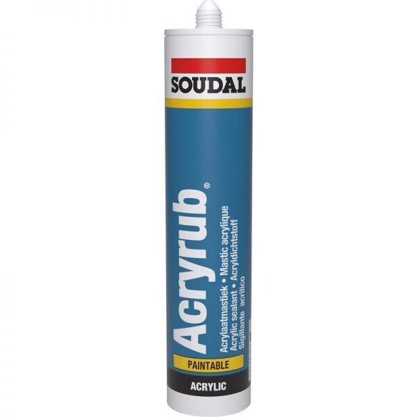 Soudal Acryrub acrylkit wit 310 ml per stuk
