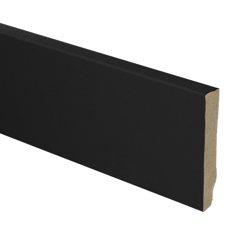 Gefolied Plinten - Zwart MDF