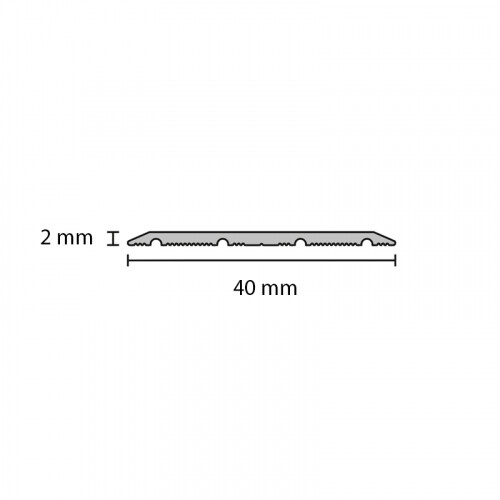 Dilatatieprofiel  zelfklevend 40 mm  Zilver - Rvs - Brons - Zwart