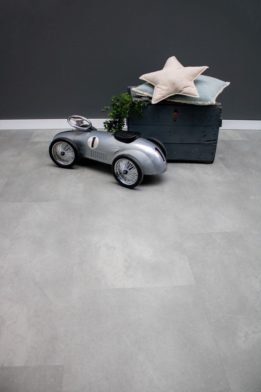 LC - Floors PVC STONE KLIK  0,55mm Tegelook BASALT