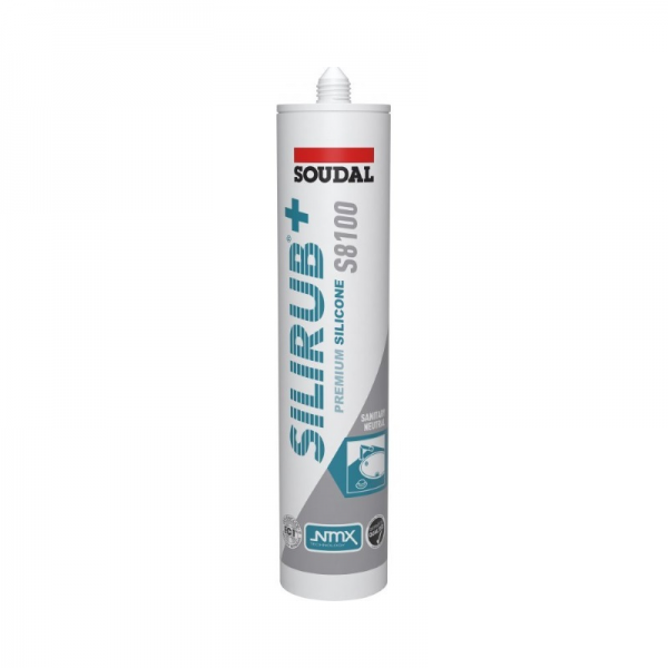Siliconenkit Transparant grijs 300 ml per stuk