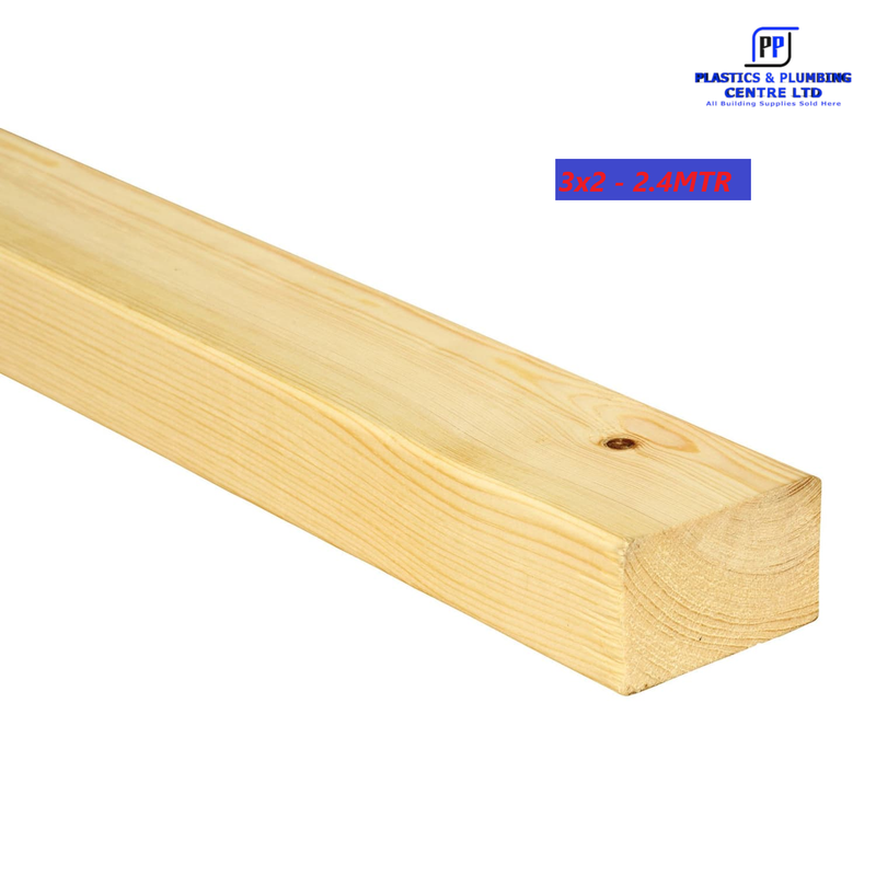 3x2 CLS Timber Studwork & Framing 38x63mm - 2.4M