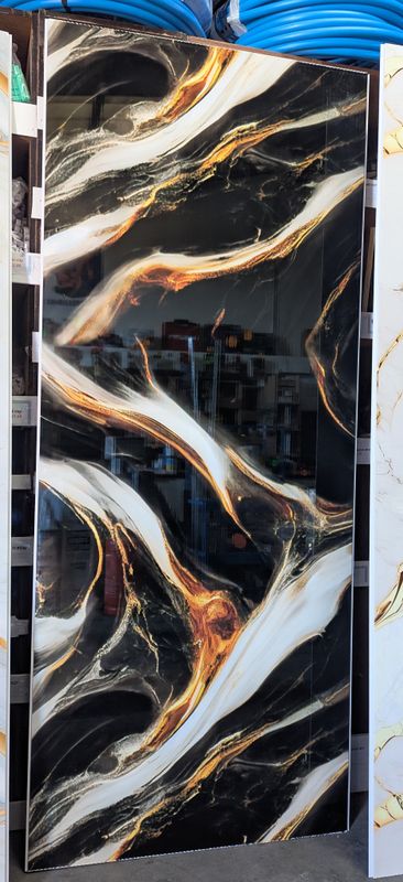 UPVC Decorative Black Marble 1000x2400x10mm Panel