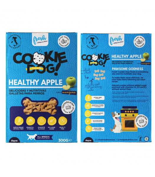 FRESH COOKIE DOG TREATS HEALTHY APPLE 300 g