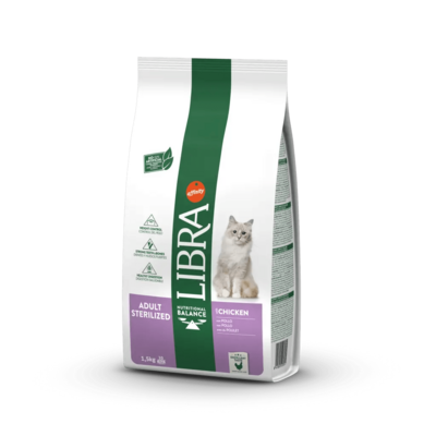 LIBRA ADULT ESTERILIZADO POLLO 1,5 Kg