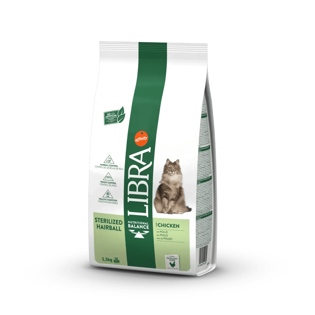 LIBRA ADULT ESTERILIZADO HAIRBALL POLLO 1,5 Kg