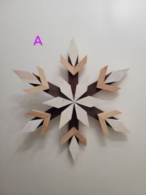 Hand Crafted Cedar Snowflake Hand Crafted Cedar Snowflake