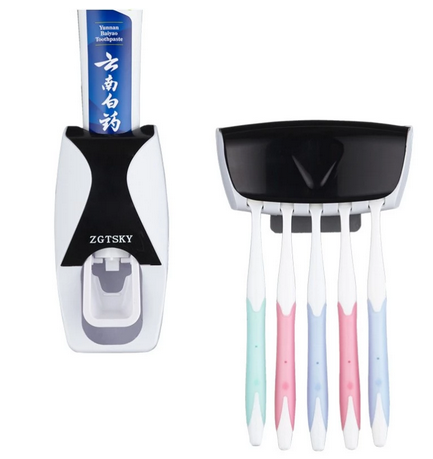 Support pour brosse à dents, distributeur automatique de dentifrice