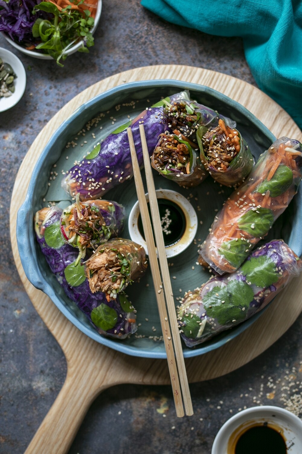 SOLD OUT SOLD OUT    11/2/23 (5PM) Jackfruit Rice Paper Wraps/Spring Rolls