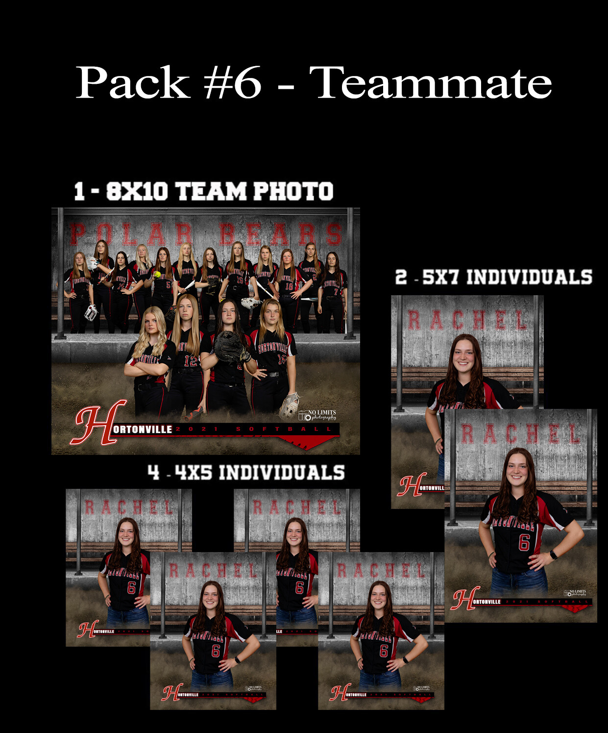SB PACK #6 - NEW - 8X10 Teammate Pack