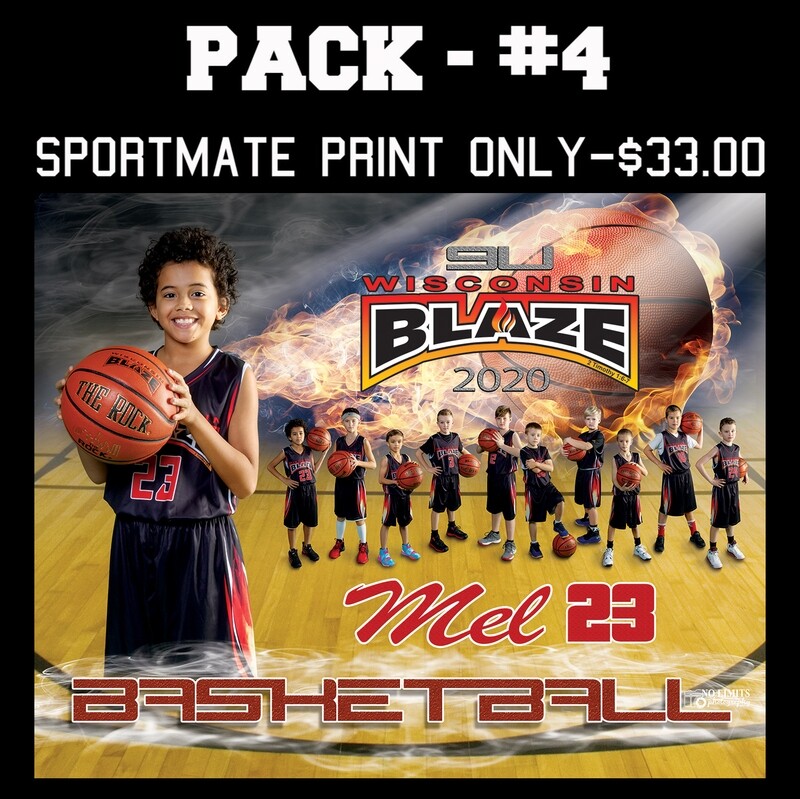 PACK #4B - 8X10 Sportmate Photo Print Only