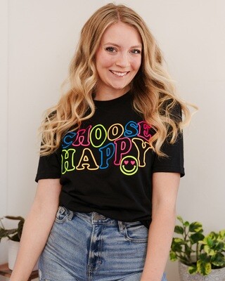 "Choose Happy" Tee & Sweatshirt