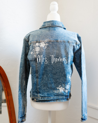 Mrs. &quot;Newlywed&quot; Jean Jacket