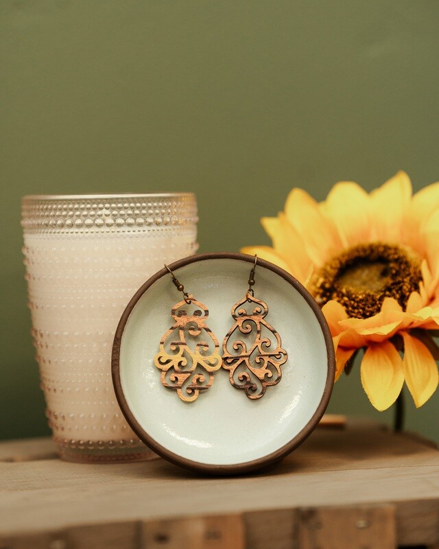 Tiger Swirl Earrings