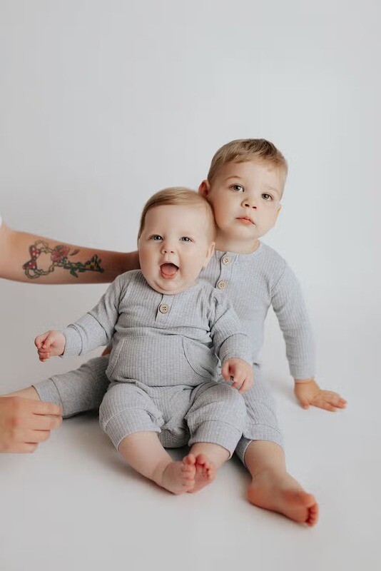 Ribbed Baby Playsuit