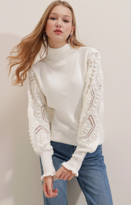 Lace Detail Sweater